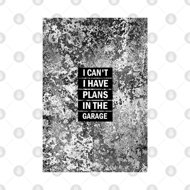 I can't I have plans in the garage by aktiveaddict