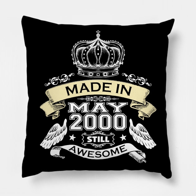 Made in May 2000 Still Awesome Pillow by StarWheel