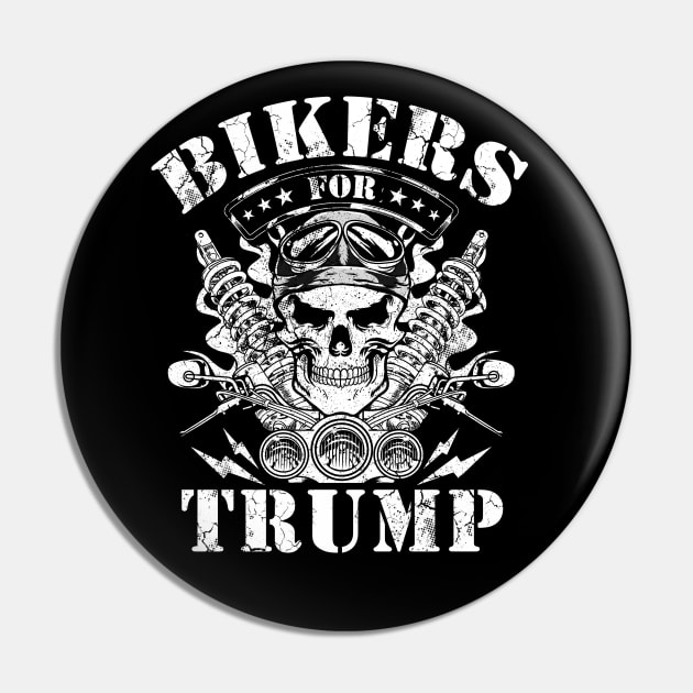 Bikers For Trump Vote 2020 Election Pin by E