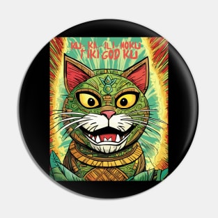 Tiki God Ku Cat Pin