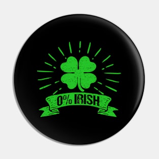 Irish St Patricks Day Shamrock Green Pin