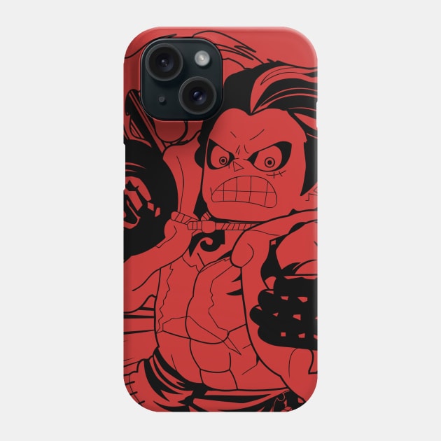 one piece monkey D. luffy gear fourth wano Phone Case by DeeMON