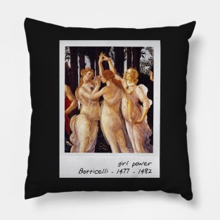 botticelli - girl power Pillow
