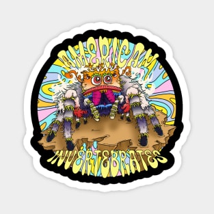 American Invertebrates trippy jumping spider logo #2 Magnet