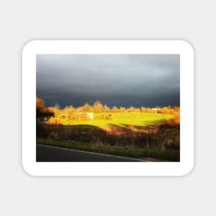 German scenic view before a storm in rural Schleswig-Holstein Magnet