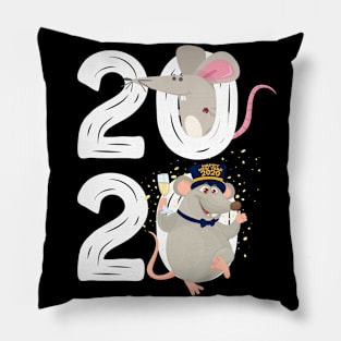 2020 Happy New Year of the Rat Horoscope Zodiac Sign Gift Pillow