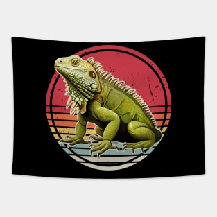 Iguana Retro Vintage Tapestry