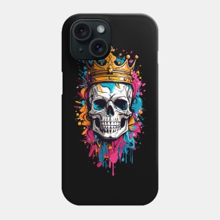 Skull Colorful Splash Phone Case