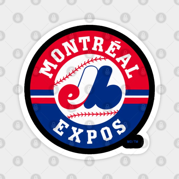 Expos-Montreal logo Magnet by Ink Lines