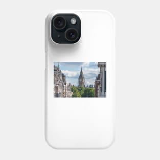 London Elizabeth Tower seen from Trafalgar Square Phone Case