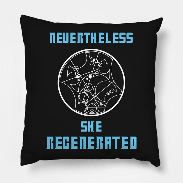 Nevertheless She Regenerated - Dark Pillow by CaptainsLady