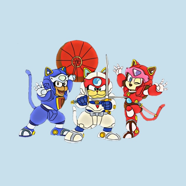 Samurai Pizza Cats, retro, vintage, Manga by RainbowRetro