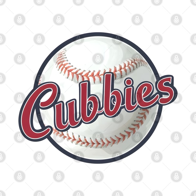 Vintage Chicago Baseball: Retro Cubs Gift Idea by Helen Morgan