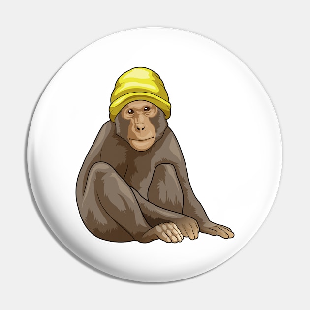 Monkey Beanie Pin by Markus Schnabel