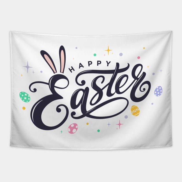 Happy Easter Tapestry by Rajsupal