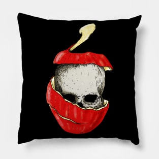 Apple Skull Pillow