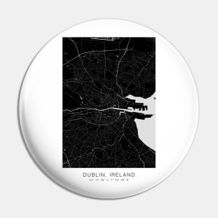 dublin map tshirt minimalist Pin