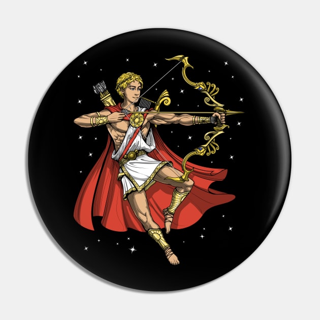 Greek God Apollo Pin by underheaven