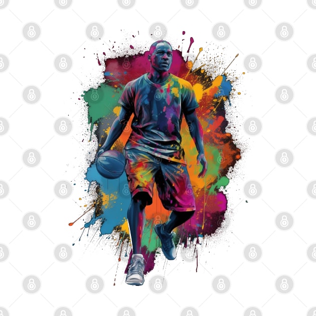 Basketball Player Illustration by TooplesArt