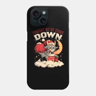 Tonight We re Going Down - Dark Funny Goth Devil Baphomet Christmas Gift Phone Case