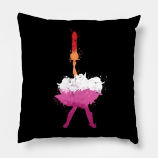 She ra lesbian flag watercolor Pillow