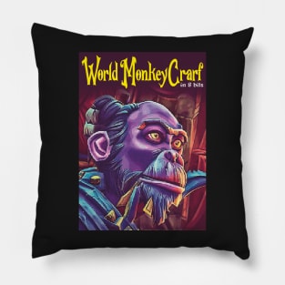 WORLD MONKEYCRAFT in 8 bits Pillow