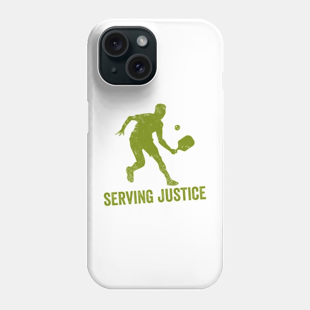 Pickleball Gifts Service Justice funny Pickleball Shirt Phone Case by Mesyo