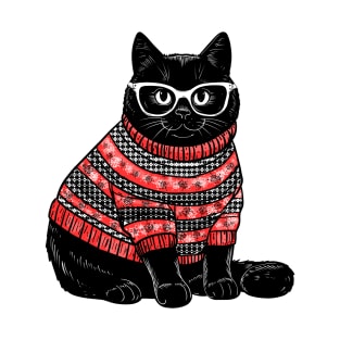 Kitty’s Christmas Sweater T-Shirt
