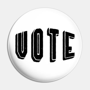 VOTE Political Mask Black and White Democrat Republican Liberal Conservative Be a Voter Pin