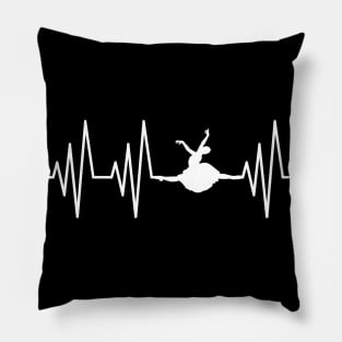 Ballet Dance Heartbeat Girl Ballet Dance Gift Pillow