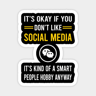 Smart People Hobby Social Media Magnet