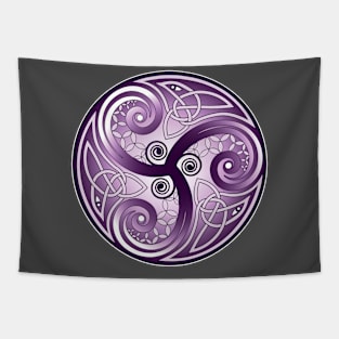 April Triskelion Violet Tapestry