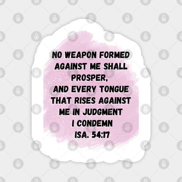 Isaiah 54:17 Magnet by Seeds of Authority