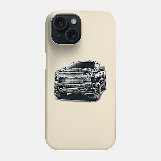 Chevrolet Silverado Phone Case by Vehicles-Art