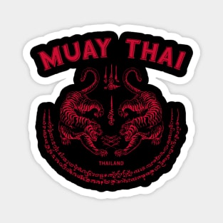 Muay Thai Tiger Sak Yant Tattoo Kickboxing Thailand Magnet