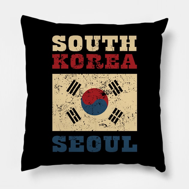 Flag of South Korea Pillow by KewaleeTee