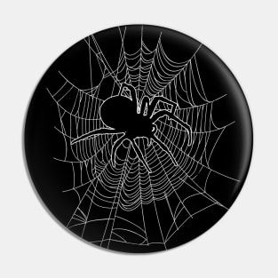 Gothic Spider on Web Pin