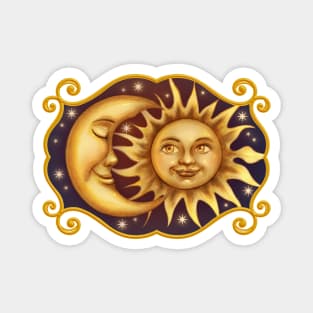 Mystical Sun and Moon Magnet