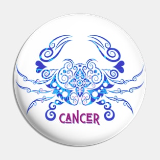 Vibrant Zodiac Cancer Pin