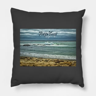 Piedras Blancas Elephant Seals Pacific Coast Highway Pillow