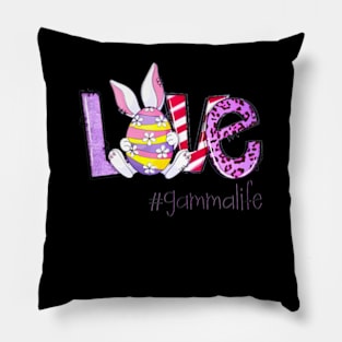 Love Gamma Life Cute Bunny Egg Easters Day Pillow