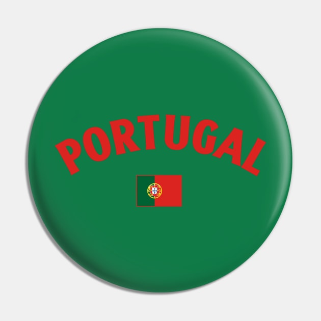 Portugal Flag Pin by Issho Ni