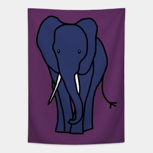 Blue Elephant Tapestry