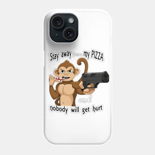 Pizza monkey Phone Case