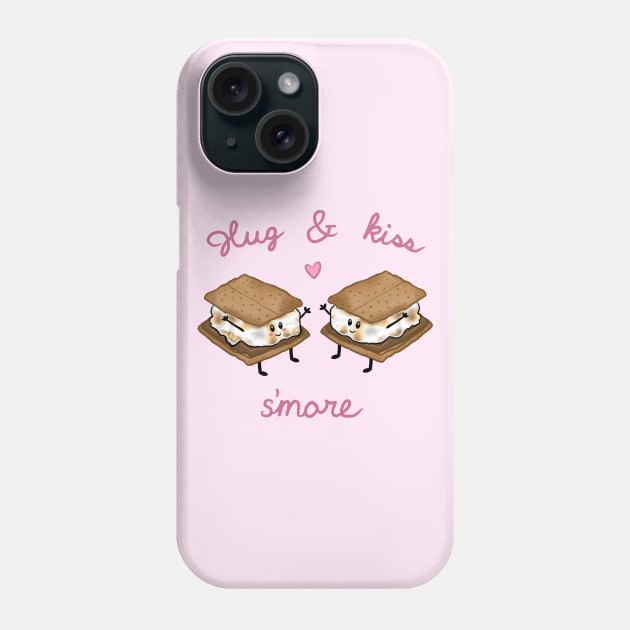 Hug and Kiss S'more Phone Case by RoserinArt