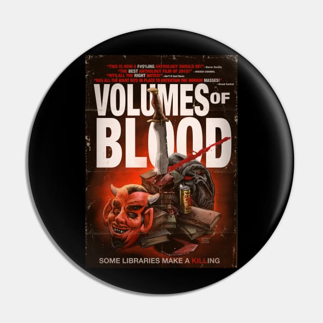 Volumes of Blood Poster Pin by Blood Moon Pictures