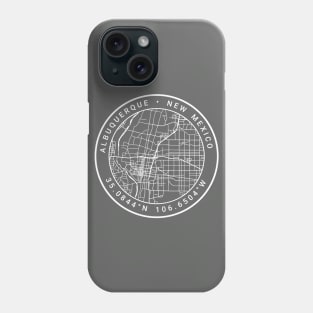 Albuquerque Map Phone Case