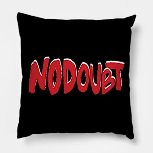 No-Doubt Red Pillow