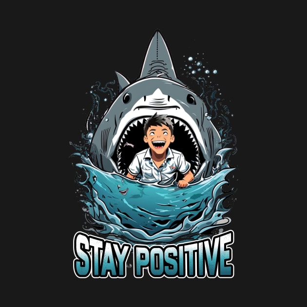 Stay Positive Shark by NysdenKati