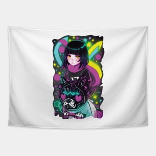 Anime Metaverse Girl Tapestry